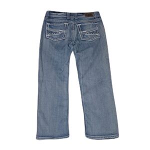 BKE Denim Payton Size 30 Straight Leg Blue Jeans Stretch Cropped